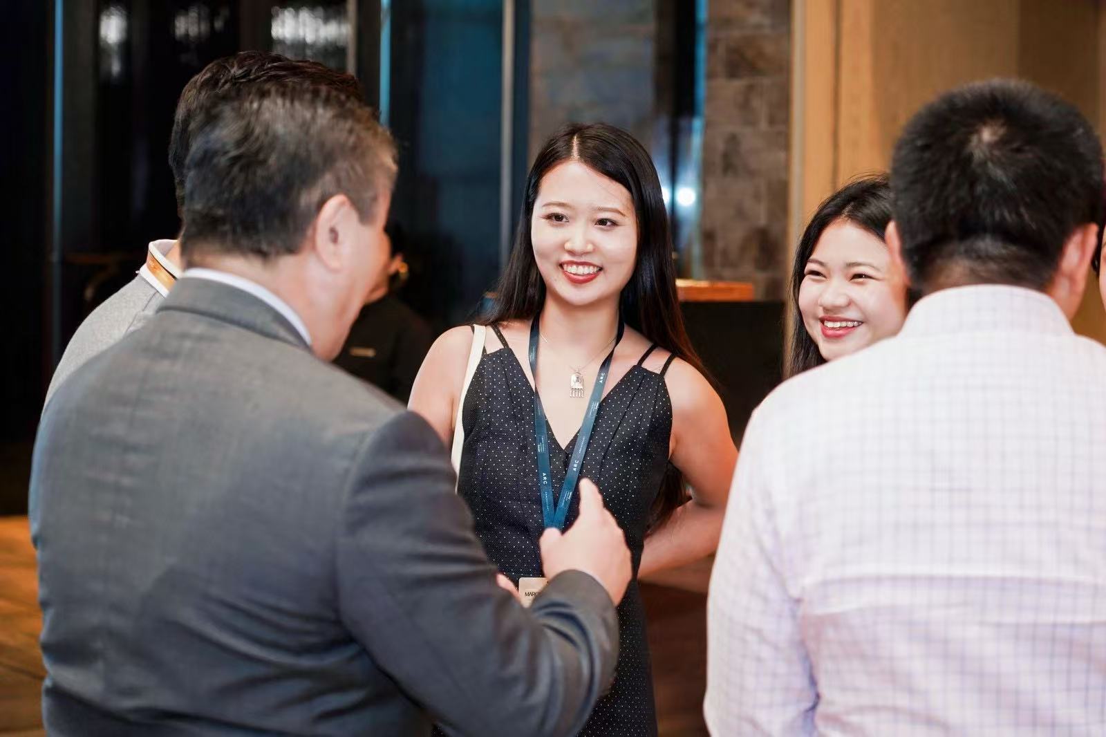 Business visitors in conversation during an Inside China business visit