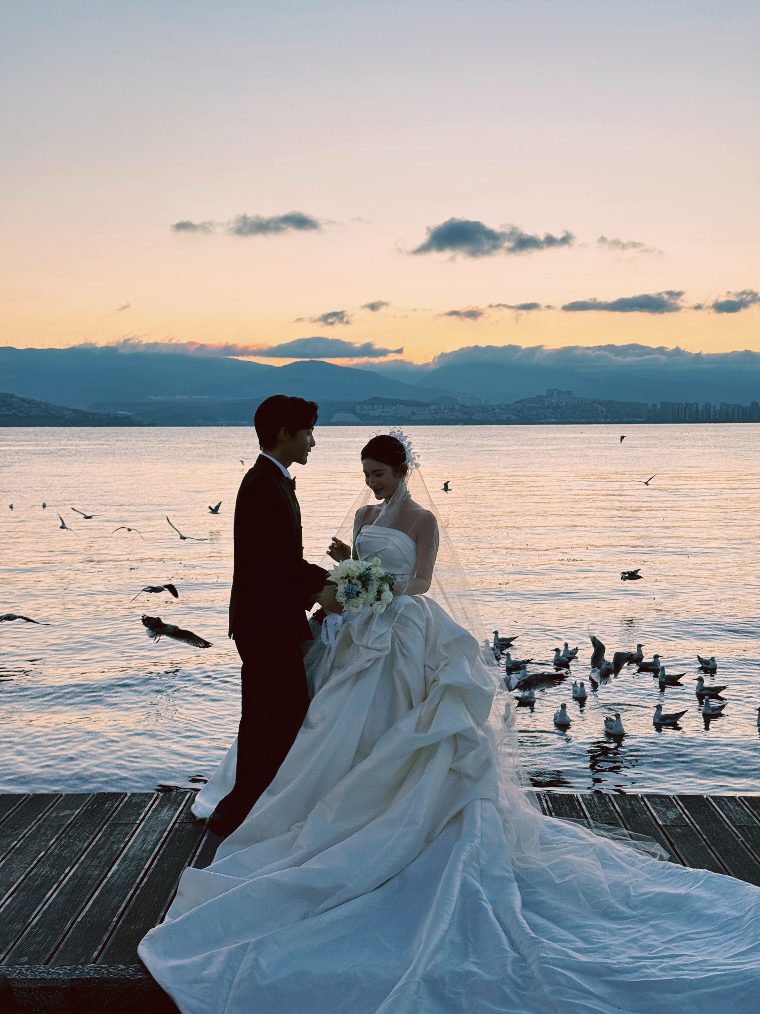 Wedding-related portrait moment in China